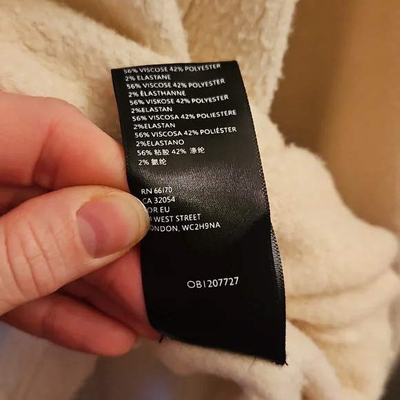 Urban Outfitters Cream Fuzzy Lillu V-Neck Pullover Sweater, XS, Oversized, Boxy - Picture 6 of 10